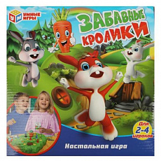 Настольная игра забавные кролики, кор.25,5*25,5*8,5см Умные игры 358882 