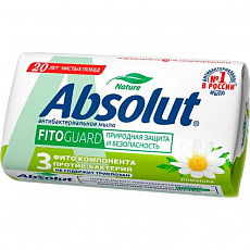 Мыло туалетное АБСОЛЮТ 90гр Nature ромашка антибак 1/6 (72) (Самара) 