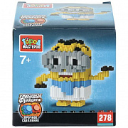 417066 Конструктор 3D сборная фигурка миньон, 278 дет. Город мастеров в кор.180шт