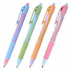 Уп. 40 шт. Ручка шариковая автоматическая BRAUBERG ULTRA-RT PASTEL, СИНЯЯ, 0,7мм, линия 0,35мм, 1439