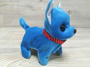 Игрушка изображающая животное (собака) синяя, ходит, лает, т.м.HUADA TOYS, арт.25-508