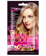 Cтойкая крем-краска для волос серии «Effect Сolor» 50мл, тон 6.0 натуральный русый 1/15