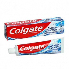 Зубная паста COLGATE Тройное действие экстра отбеливание, 100 мл 1/48