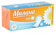 Прокладки ежедневные МИЛАНА 40шт Ультратонкие Soft Deo Эконом 1/48