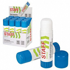 Клей-карандаш 40 г STAFF  EVERYDAY, 40 г, 228665/1/12/Россия