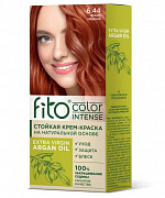 Стойкая крем-краска для волос Fito color intense тон 6.44 Яркий медный 115мл 1/17