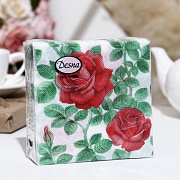 Салфетки 1сл 40л 24*24 Desna Design Английская роза,57439*32