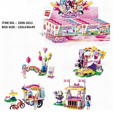 Конструктор 2008-2011 QMAN Розовый мир в кор. 1/8
