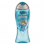 Гель для душа ACTIVE с витамином B5 "Морской" NATURAL, 400 мл. Blue 1/12