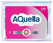 Ватные палочки Aquella  п/э пакет 200шт 1/48