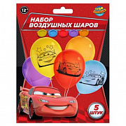 Латексные шары - набор 5 шт монохром, тачки ЧУДО ПРАЗДНИК 386468 