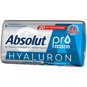 Мыло туалетное АБСОЛЮТ 90г PRO Серебро+гиалурон 1/6 (72)