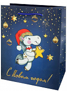 Dream cards Пакет подароч. мат.лам. глит 18х23х10 см (M) Лошадка со звездой, 190г(собс.раз) ППК-2423