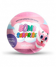 Шипучая бомбочка для ванны с игрушкой Зефирка серии BOMB SURPRISE 115г/22шт