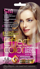 Cтойкая крем-краска для волос серии «Effect Сolor» 50мл, тон 6.0 натуральный русый 1/15