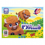 Гуашь 12 цв. ЛУЧ "Zoo", 12 цв., 15 мл, 250 /Россия
