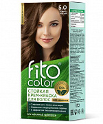 Cтойкая крем-краска для волос серии «Fitocolor», тон 5.0 темно-русый115мл 1/20