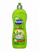 Гель для мытья посуды ACTIVE "Лайм и цветы", 750 мл Green 1/12