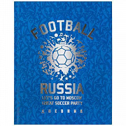 Дневник 5-11 класс 48л, твердый, BRAUBERG, фольга, с подсказом, Football, 106416/Россия