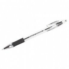 Уп. 12 шт. Ручка шариковая масляная с грипом BRAUBERG Model-XL ORIGINAL, ЧЕРНАЯ,узел 0,7мм,линия 0,3