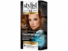 Стойкая крем-краска Гиалуроновая серии STYLIST COLOR PRO Тон 5.3 Золотистый каштан 115мл 1/17