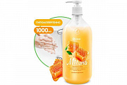 Мыло жидкое крем GRASS Milana 1000мл Молоко и мед  с дозатором 1/6