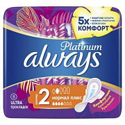 Прокладки гигиенические Always Platinum Ultra Normal Plus 8 шт 1/16