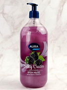 Крем-мыло AURA Шелк и ежевика Silky Cream флакон/дозатор 1000мл 1/6