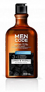 Гель-крем для душа MEN CODE DEEP CLEANING с экстрактами угля и минералов флакон/флиптоп 300мл 1/12