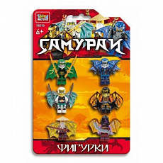 Конструктор фигурки самураи-6 шт. Город мастеров 393523 