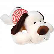 100 см Мягкая игрушка Собака в свитере лежит,кремовый 100х30х25см