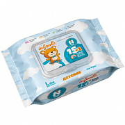 Влажные салфетки NATURAL FRESH 17шт L Blue Infante (кирпичик с клапаном)/40 Оливия