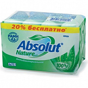 Мыло туалетное АБСОЛЮТ 4*75гр Nature алоэ  антибак (Самара) 