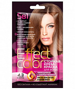 Cтойкая крем-краска для волос серии «Effect Сolor» 50мл, тон 4.3 шоколад(РС) 1/15