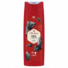 .Шампунь и гель для душа 2 в 1 Old Spice Rock with charcoal, 400 мл 1/6