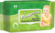 Влажные салфетки Pamperino №80 детские с пластик. клапаном 1/20