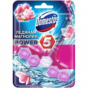 Блок для очищения унитаза DOMESTOS POWER 5 Ледяная магнолия  55гр 1/9