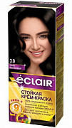 Стойкая крем-краска д/волос, ECLAIR   тон 3.0 Темно-каштановый 1/12 Оливия