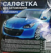 Салфетка для автомобиля, микрофибра, 30*30 см, 1 шт. 1/20