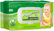 Влажные салфетки Pamperino №80 детские с алоэ вера с пластиковым клапаном