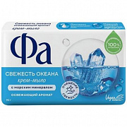 Мыло крем туалетное Фа Свежесть Океана  90гр. 1/6