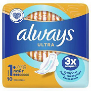 Прокладки гигиенические Always Ultra Light 1 уп. 10 шт. 1/16