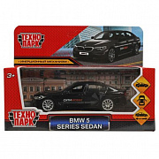 347925 Машина металл BMW 5-ER SEDAN СИТИ МОБИЛ 12 см, двери, багаж, черный, кор. Технопарк в кор.2*3