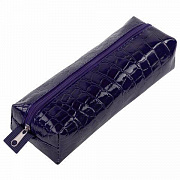 Пенал-косметичка BRAUBERG, "крокодиловая кожа", 20х6х4см, Ultra purple, 270848/Россия