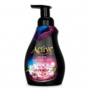 Пенка-мыло для рук ACTIVE "Черный бриллиант", дозатор, 500 мл Black 1/12