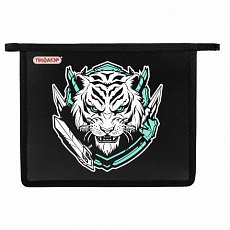 Папка для тетрадей ПИФАГОР А5, 1 отделение, пластик, на молнии, White tiger, 272195/Россия