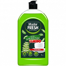 Гель для мытья посуды Master FRESH TURBO Алоэ флип топ 1000мл, 1/12