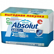 Мыло туалетное АБСОЛЮТ 4*75гр Classic ультразащита антибак  (Самара) 