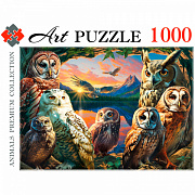 Artpuzzle. ПАЗЛЫ 1000 элементов.ВЕЧЕРНИЕ СОВЫ (Арт. Ф1000-0456)/Рыжий кот