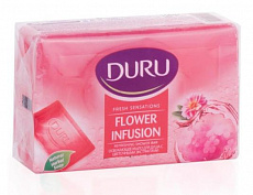 Мыло туалетное DURU FRESH для душа  Цветн.облако  150 г  1/24